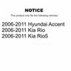 Top Quality Front Rear Suspension Strut Shock Mounting Kit For 2006-2011 Hyundai Accent Kia Rio Rio5 K73-100019